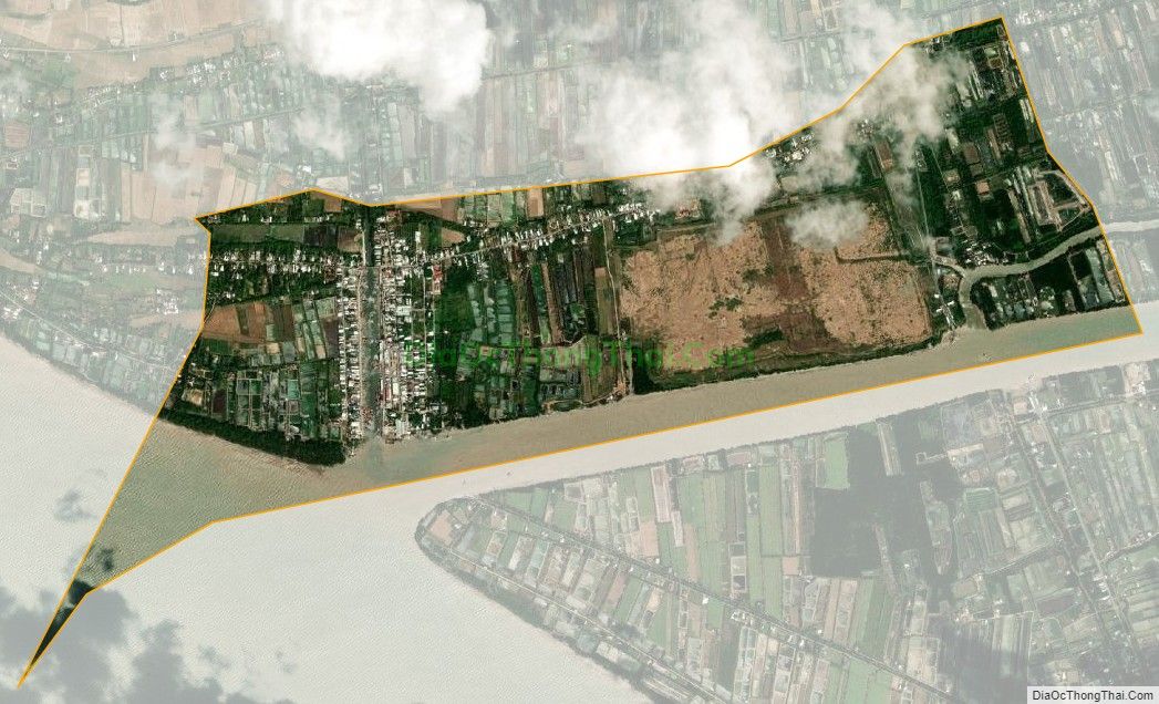 Bản đồ vệ tinh Thị trấn Định An, huyện Trà Cú
