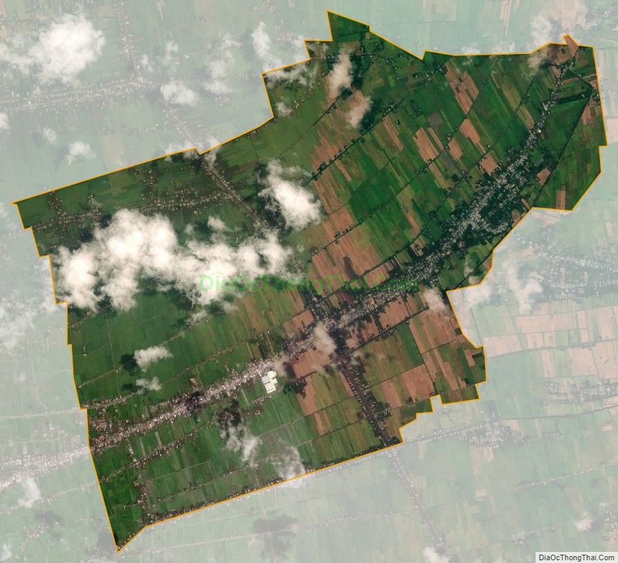 Bản đồ vệ tinh xã Phước Hưng, huyện Trà Cú