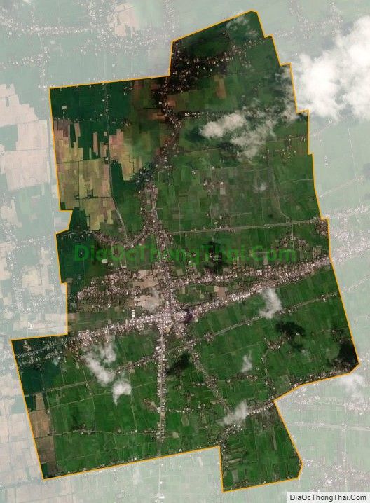 Bản đồ vệ tinh xã Tập Sơn, huyện Trà Cú