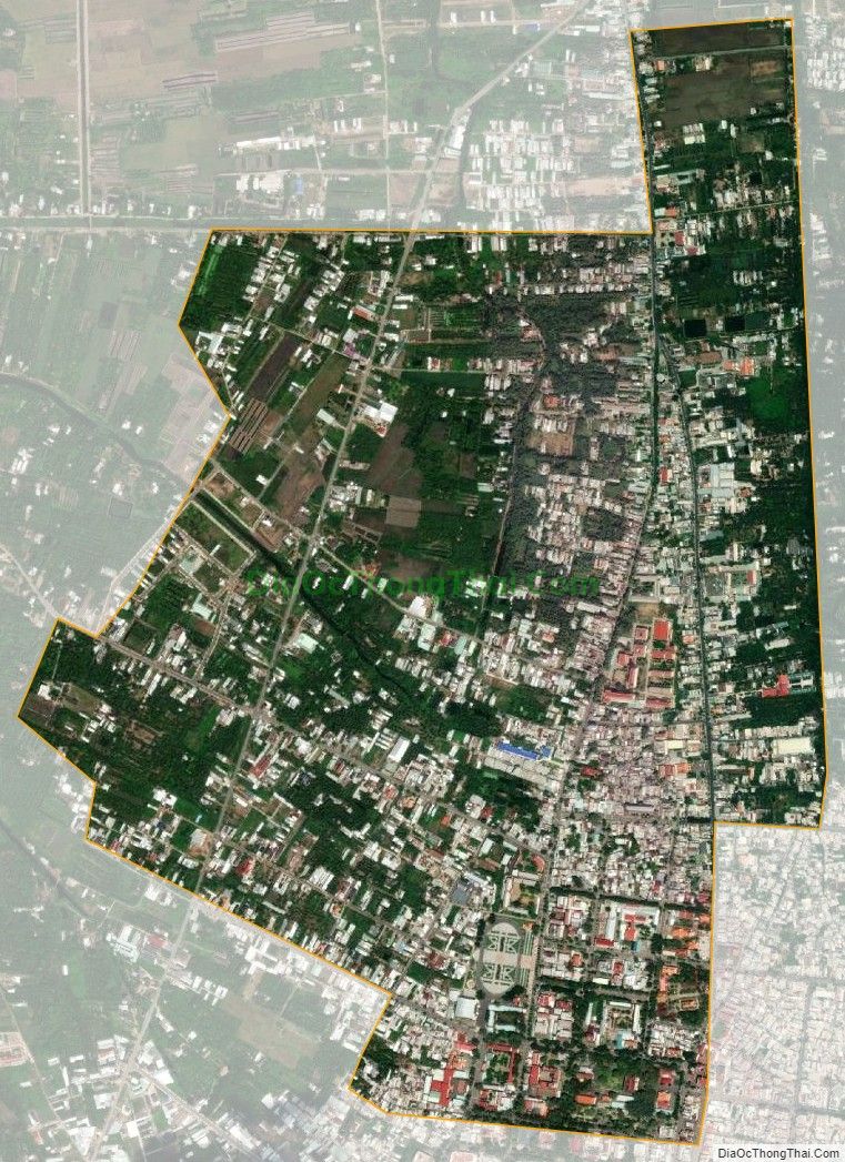 Bản đồ vệ tinh Phường 1, thành phố Trà Vinh