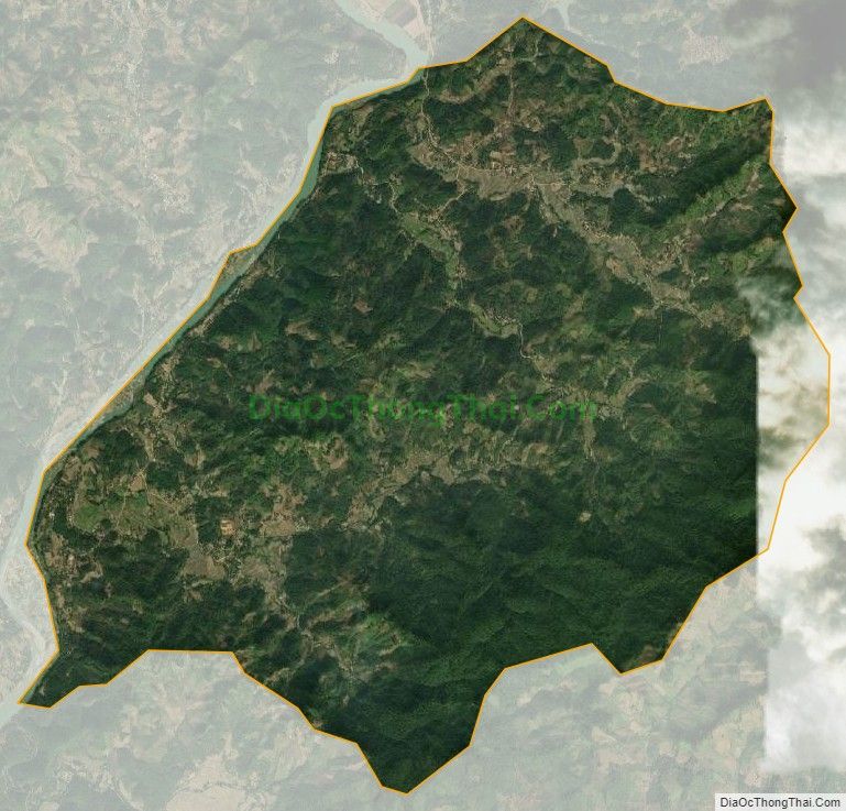 Bản đồ vệ tinh xã Bình Nhân, huyện Chiêm Hóa