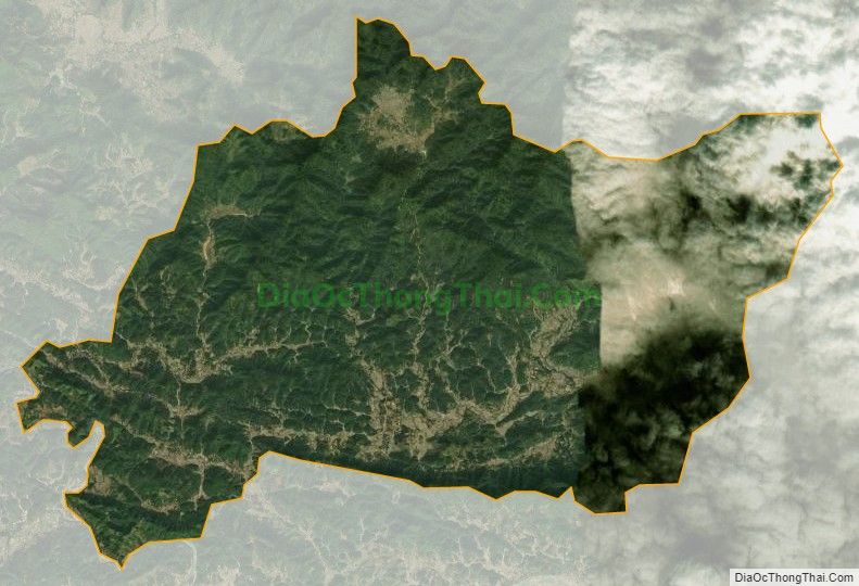 Bản đồ vệ tinh xã Hùng Mỹ, huyện Chiêm Hóa