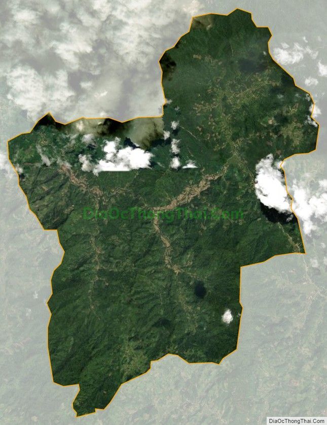 Bản đồ vệ tinh xã Linh Phú, huyện Chiêm Hóa