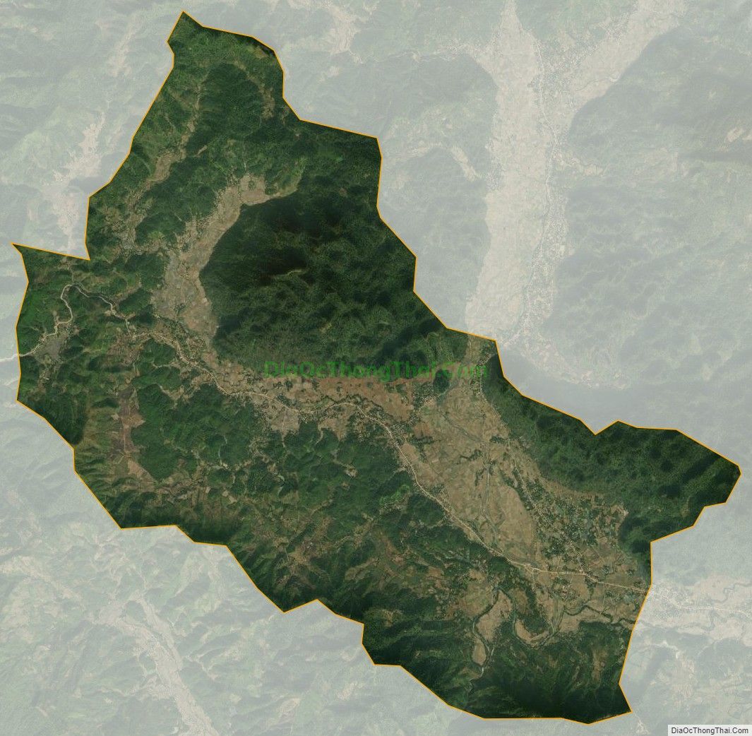 Bản đồ vệ tinh xã Minh Quang, huyện Chiêm Hóa