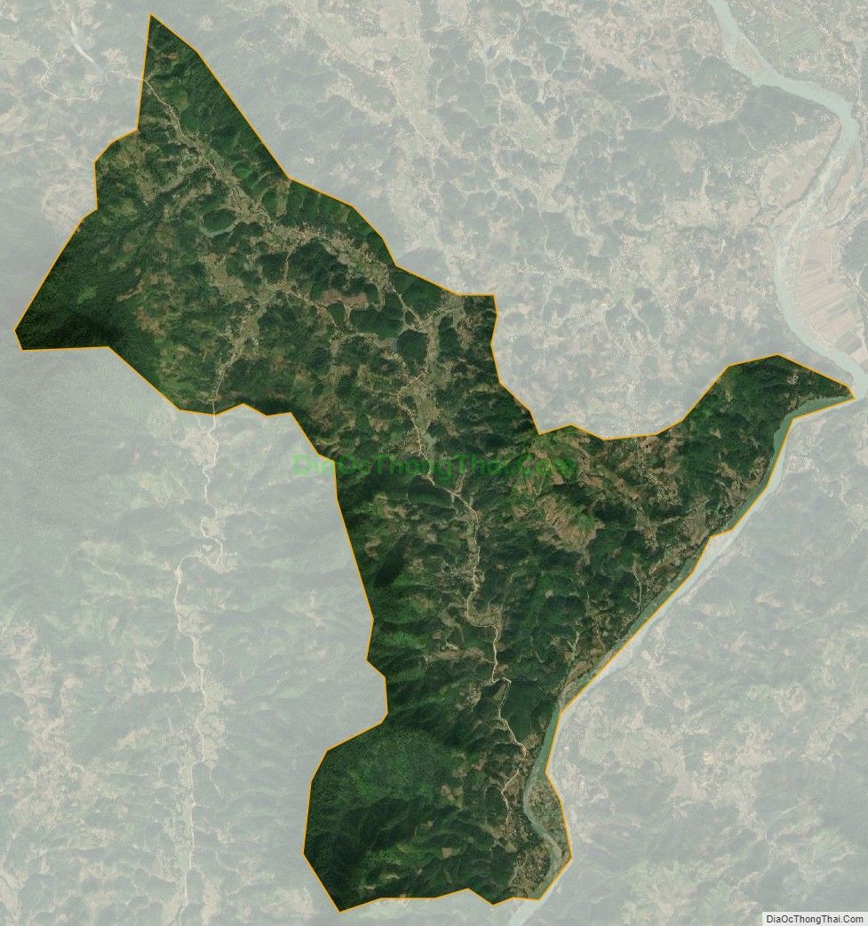 Bản đồ vệ tinh xã Nhân Lý, huyện Chiêm Hóa