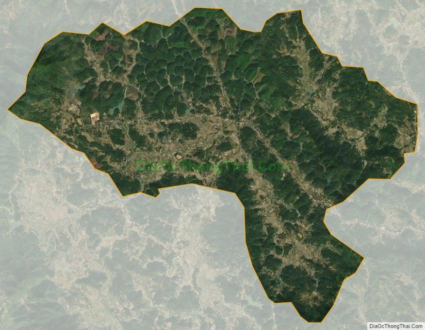 Bản đồ vệ tinh xã Phúc Thịnh, huyện Chiêm Hóa