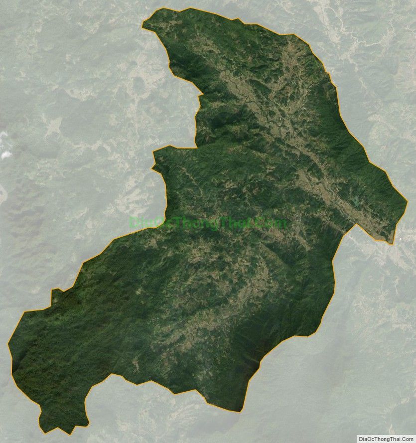Bản đồ vệ tinh xã Trung Hà, huyện Chiêm Hóa