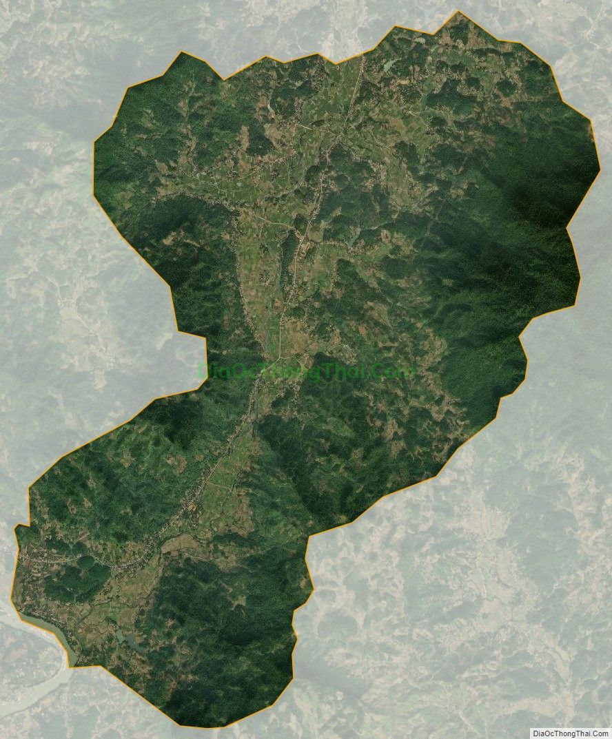 Bản đồ vệ tinh xã Yên Nguyên, huyện Chiêm Hóa