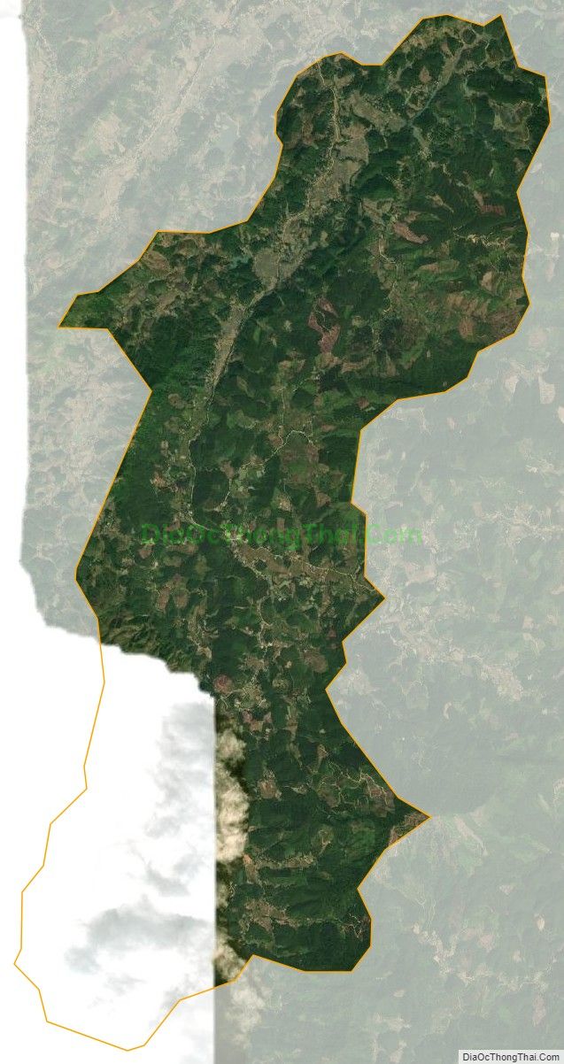 Bản đồ vệ tinh xã Bằng Cốc, huyện Hàm Yên