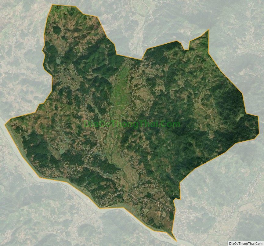 Bản đồ vệ tinh xã Bình Xa, huyện Hàm Yên