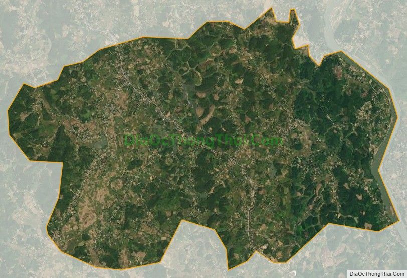 Bản đồ vệ tinh xã Đức Ninh, huyện Hàm Yên