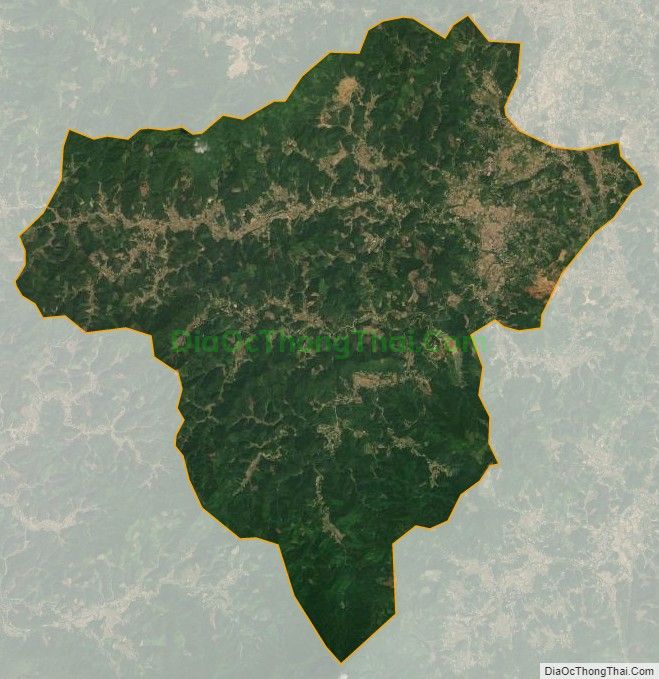 Bản đồ vệ tinh xã Hùng Đức, huyện Hàm Yên