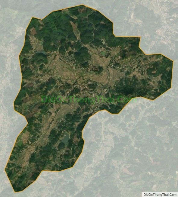 Bản đồ vệ tinh xã Nhân Mục, huyện Hàm Yên