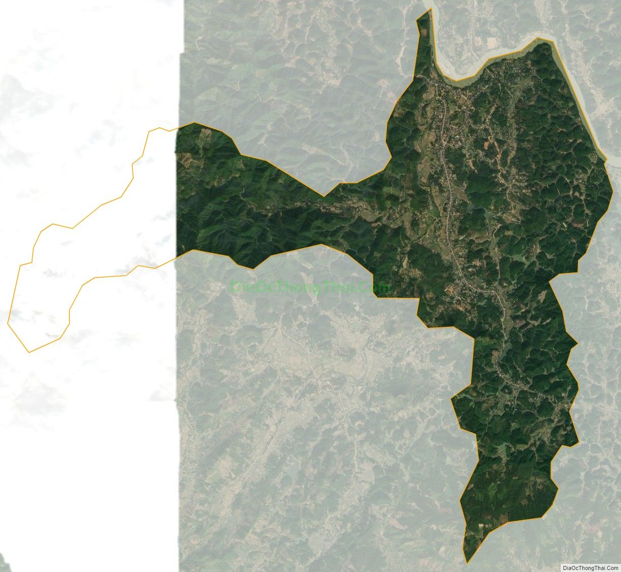 Bản đồ vệ tinh Thị trấn Tân Yên, huyện Hàm Yên
