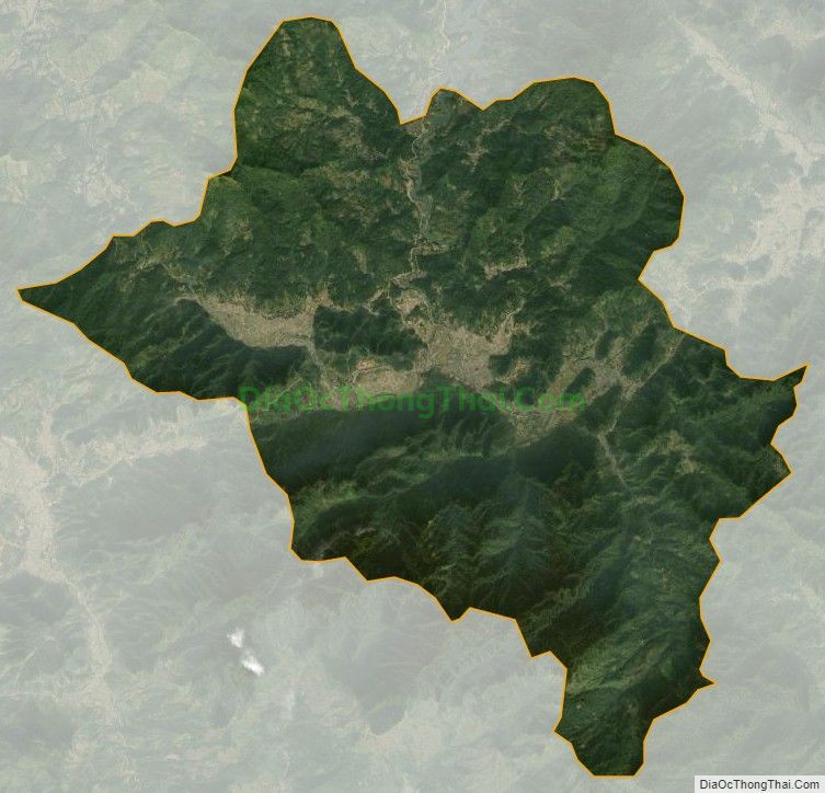 Bản đồ vệ tinh xã Lăng Can, huyện Lâm Bình