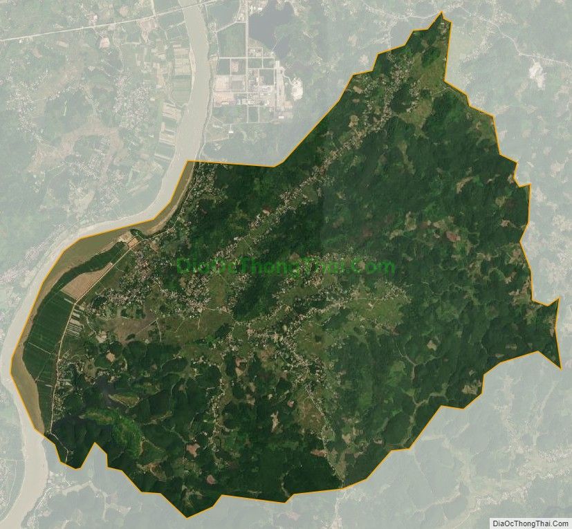 Bản đồ vệ tinh xã Cấp Tiến, huyện Sơn Dương