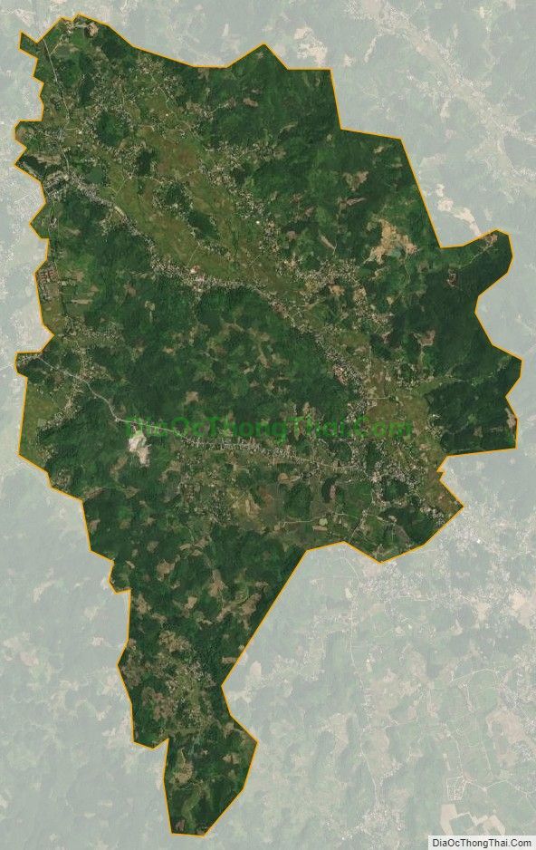 Bản đồ vệ tinh xã Thương Ấm, huyện Sơn Dương