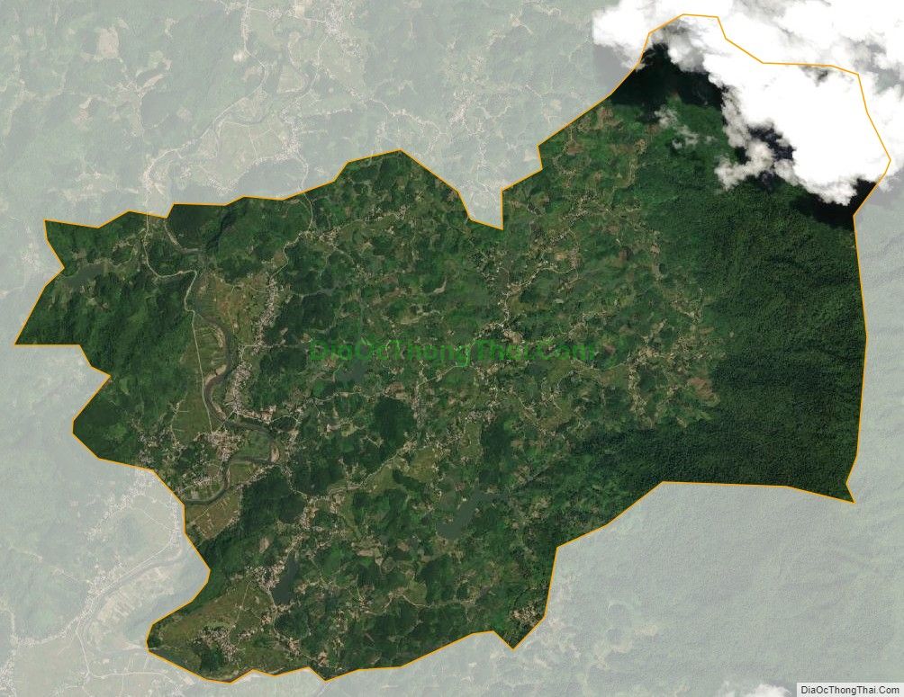 Bản đồ vệ tinh xã Trung Yên, huyện Sơn Dương