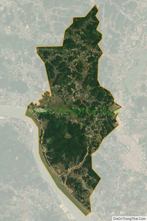 Bản đồ vệ tinh xã Vân Sơn, huyện Sơn Dương