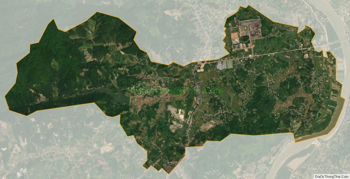 Bản đồ vệ tinh phường Đội Cấn, thành phố Tuyên Quang