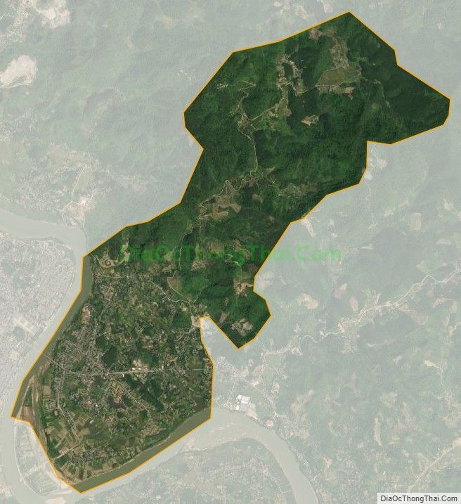 Bản đồ vệ tinh phường Nông Tiến, thành phố Tuyên Quang