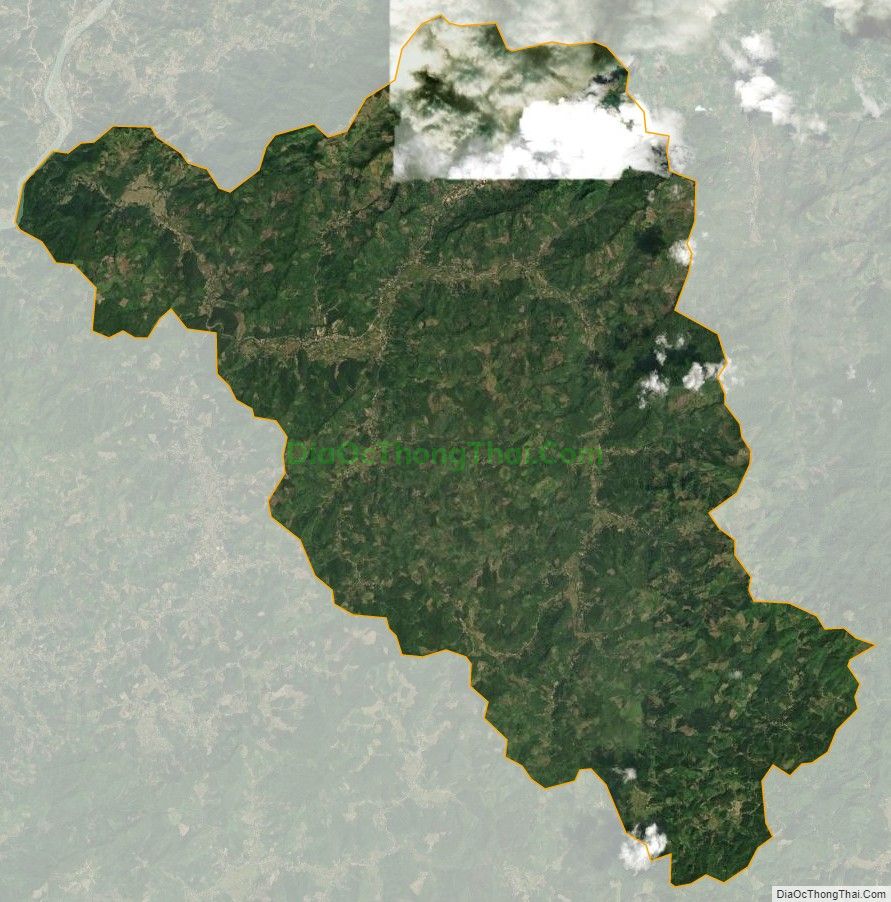 Bản đồ vệ tinh xã Kiến Thiết, huyện Yên Sơn