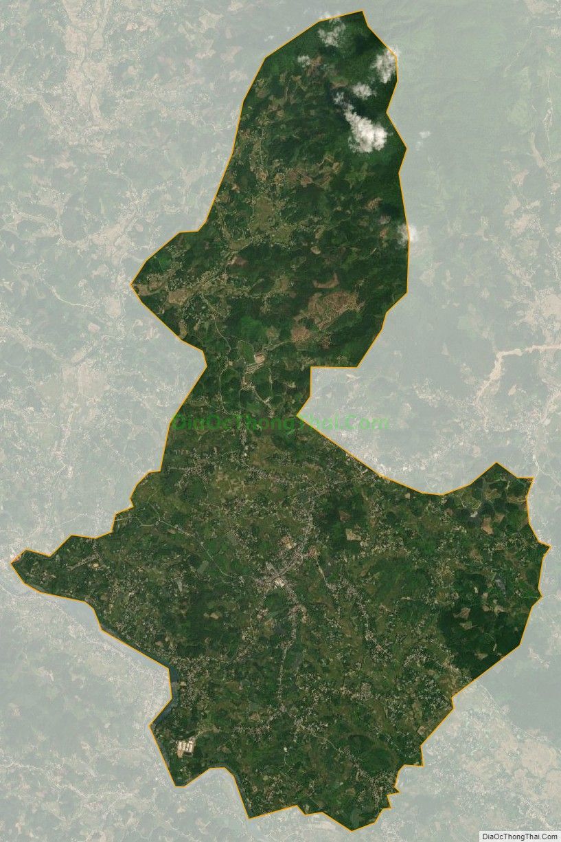 Bản đồ vệ tinh xã Mỹ Bằng, huyện Yên Sơn