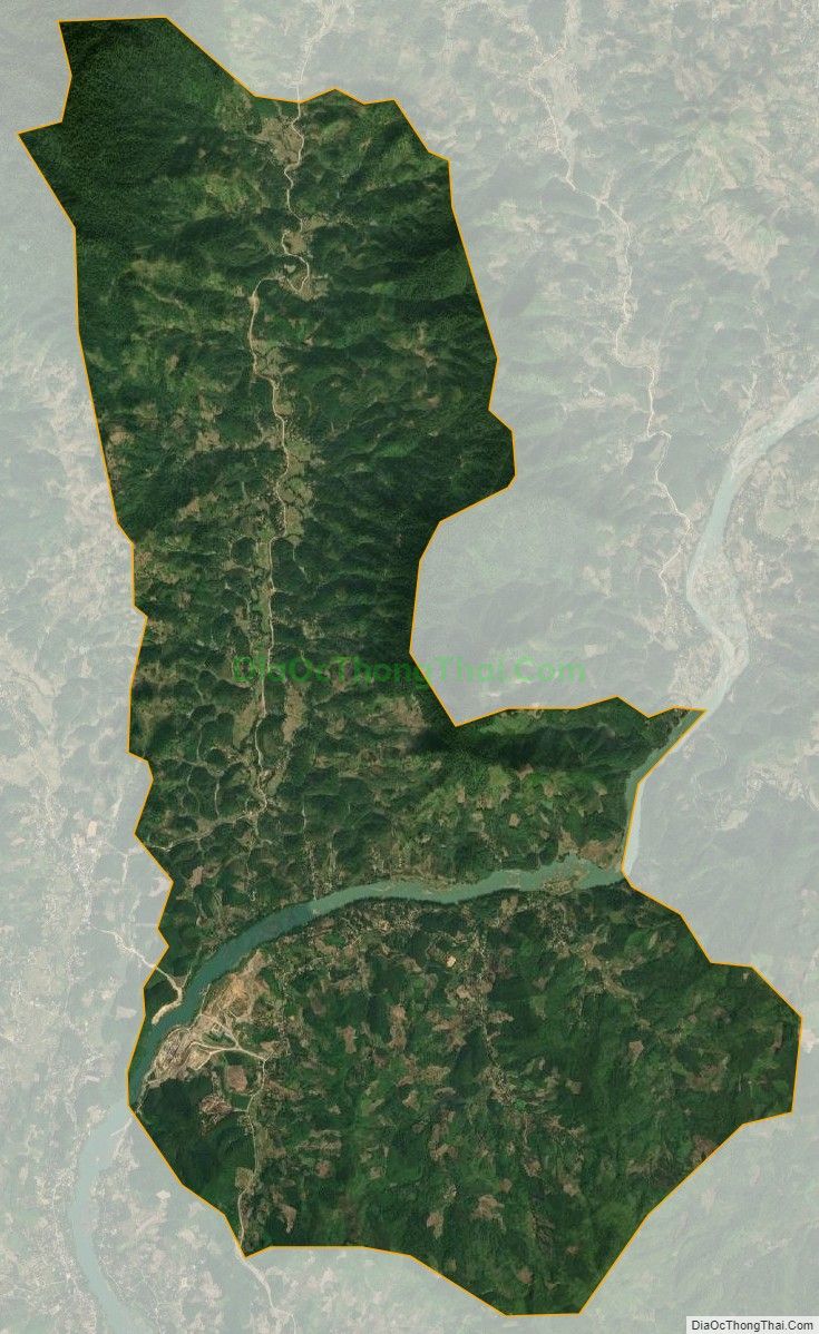 Bản đồ vệ tinh xã Quý Quân, huyện Yên Sơn