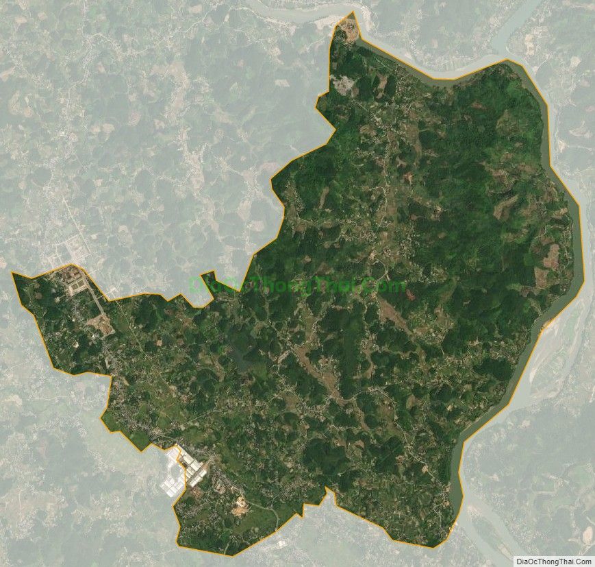 Bản đồ vệ tinh thị trấn Yên Sơn, huyện Yên Sơn