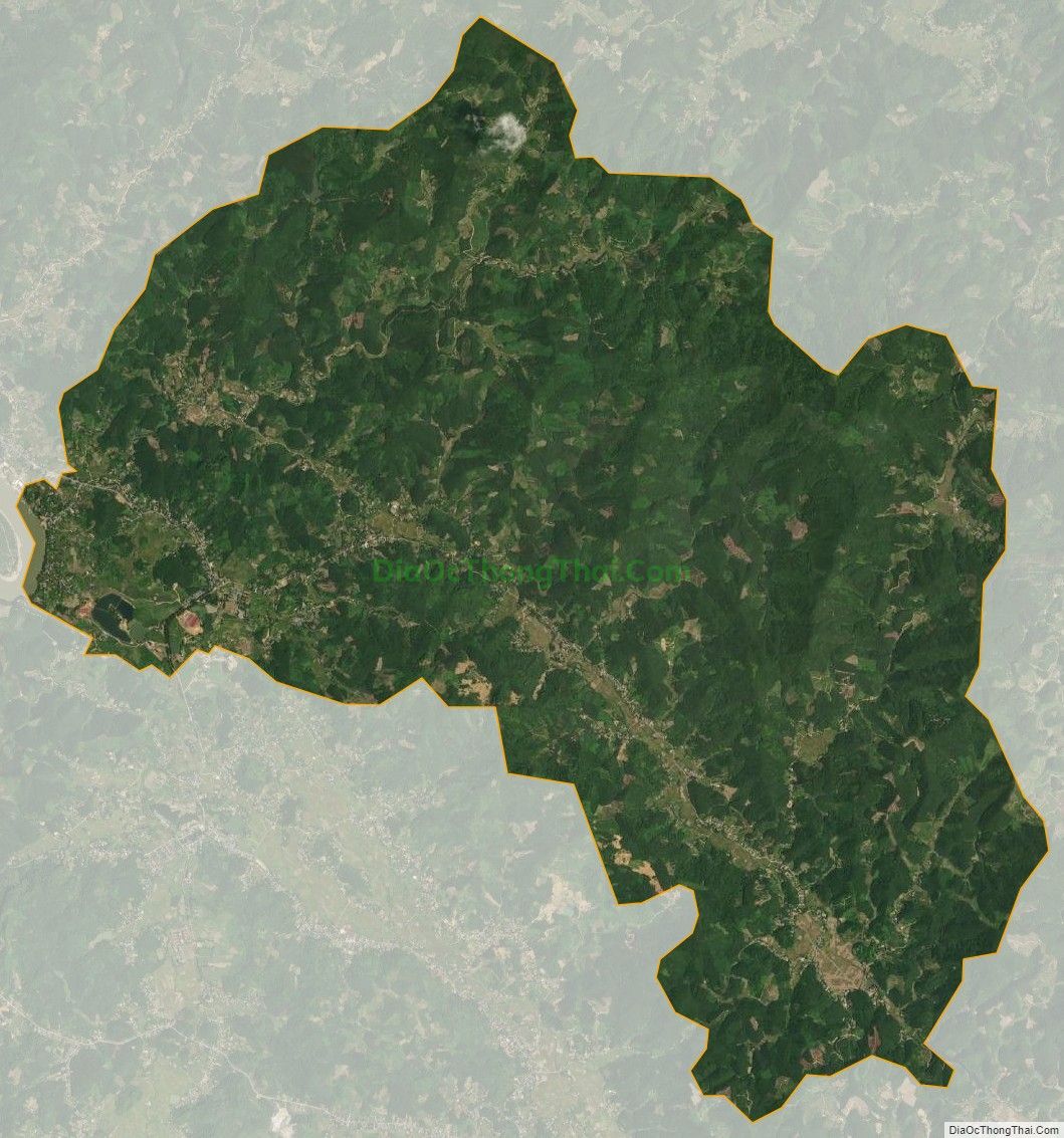 Bản đồ vệ tinh xã Tiến Bộ, huyện Yên Sơn