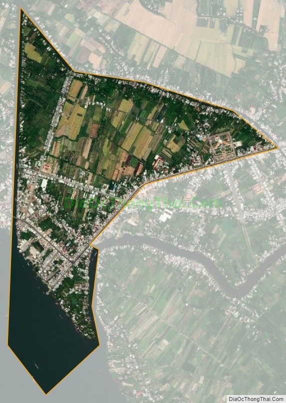 Bản đồ vệ tinh phường Thành Phước, thị xã Bình Minh