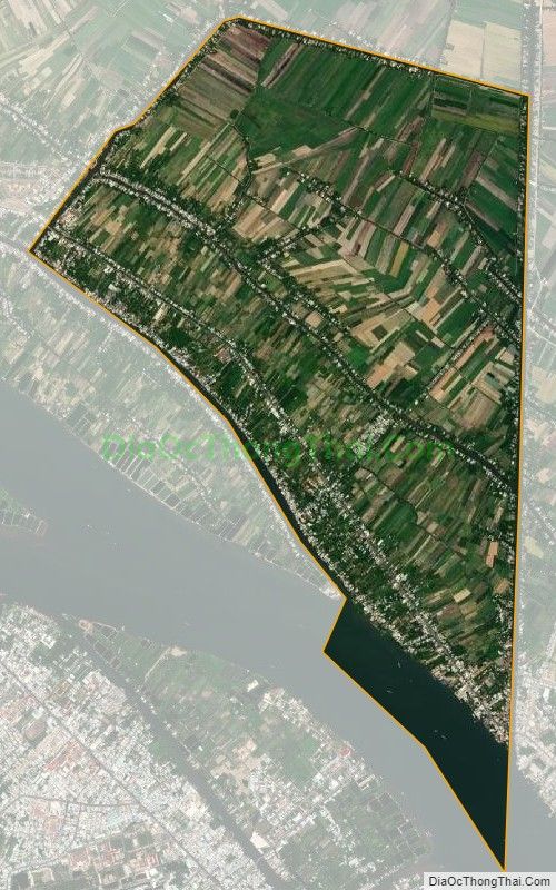 Bản đồ vệ tinh xã Thành Lợi, huyện Bình Tân