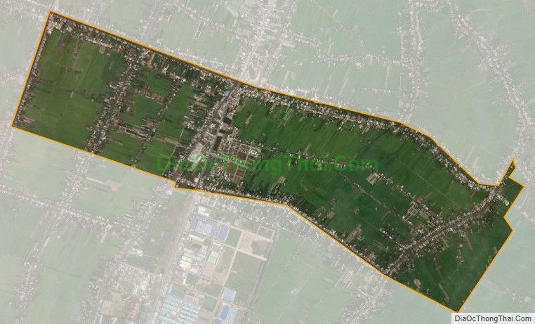 Bản đồ vệ tinh xã Lộc Hòa, huyện Long Hồ