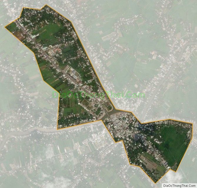 Bản đồ vệ tinh Thị trấn Long Hồ, huyện Long Hồ