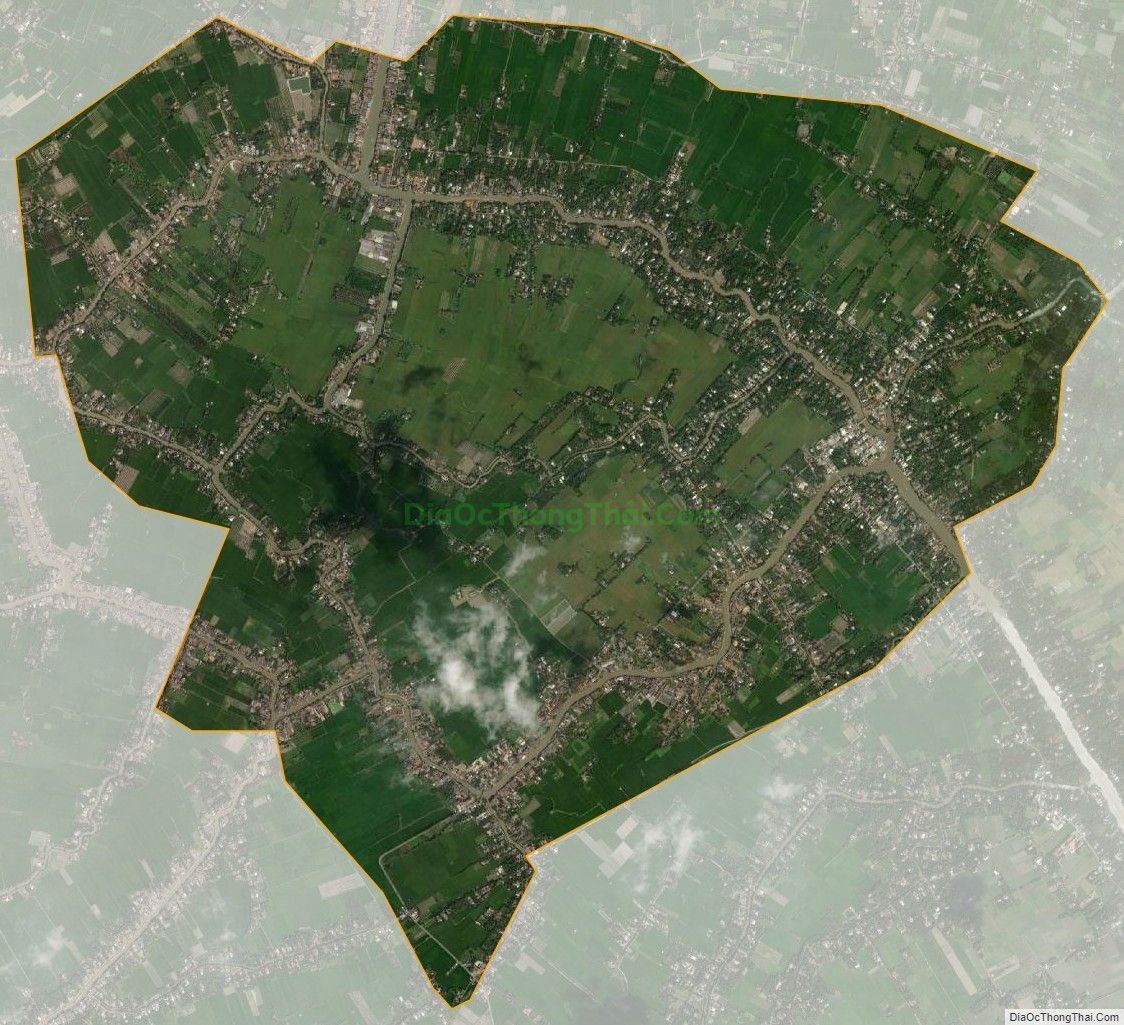 Bản đồ vệ tinh xã Nhơn Phú, huyện Mang Thít