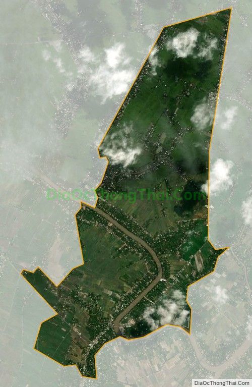Bản đồ vệ tinh xã Hòa Lộc, huyện Tam Bình