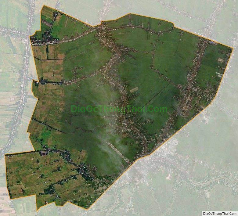 Bản đồ vệ tinh xã Phú Thịnh, huyện Tam Bình