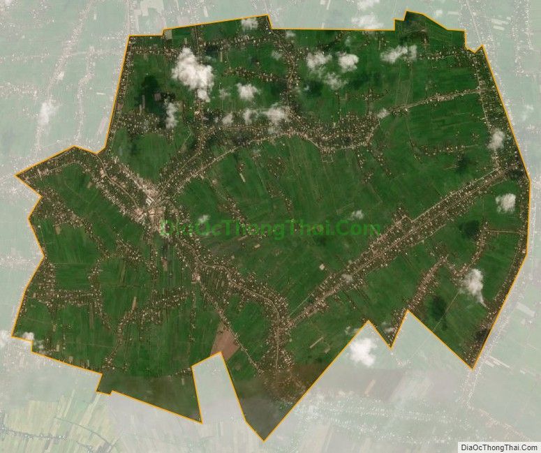 Bản đồ vệ tinh xã Hòa Bình, huyện Trà Ôn