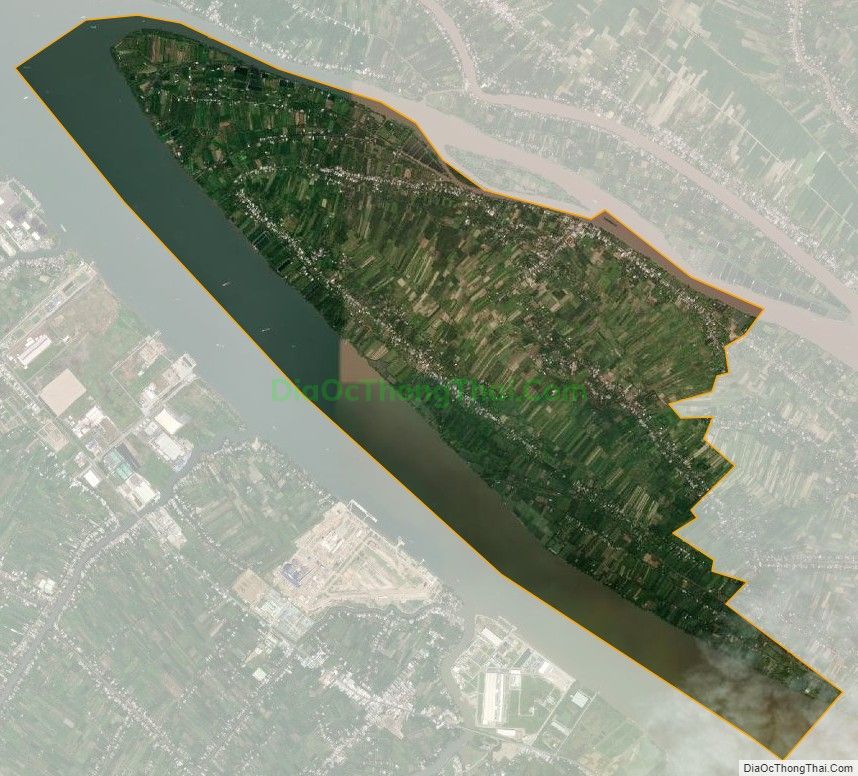 Bản đồ vệ tinh xã Phú Thành, huyện Trà Ôn