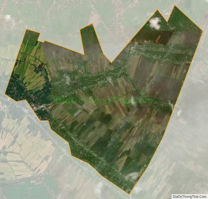 Bản đồ vệ tinh xã Thới Hòa, huyện Trà Ôn