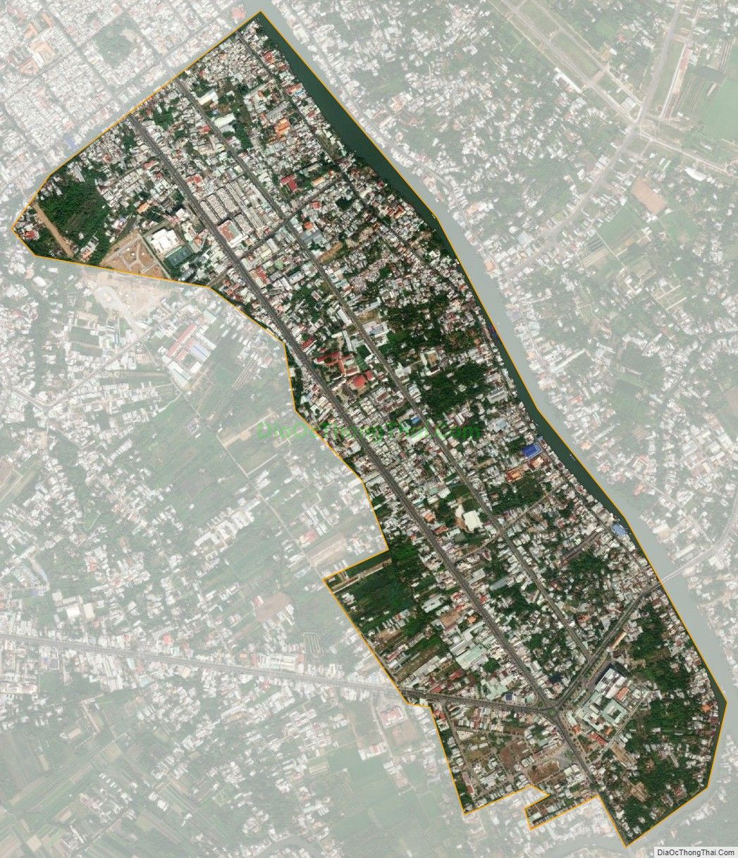 Bản đồ vệ tinh Phường 4, thành phố Vĩnh Long