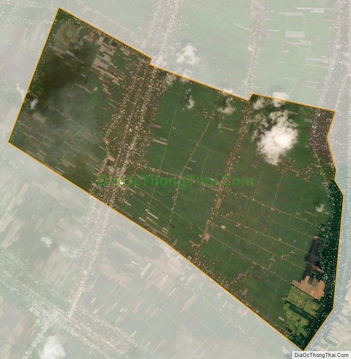 Bản đồ vệ tinh xã Hiếu Thành, huyện Vũng Liêm