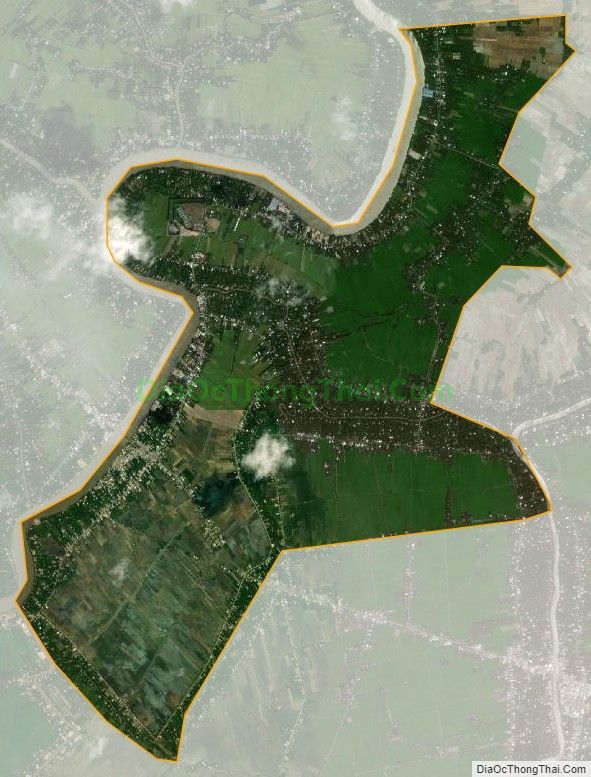 Bản đồ vệ tinh xã Tân An Luông, huyện Vũng Liêm
