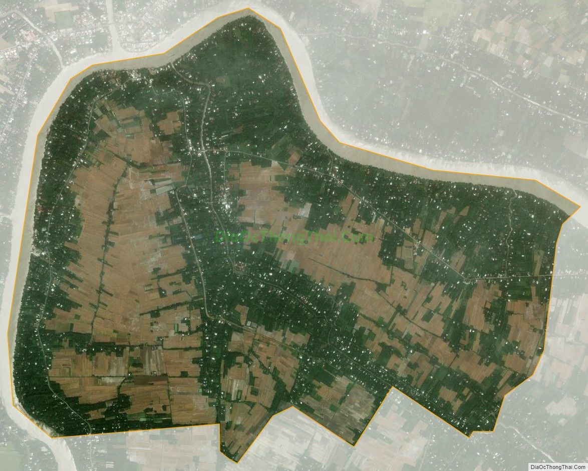 Bản đồ vệ tinh xã Tân Quới Trung, huyện Vũng Liêm