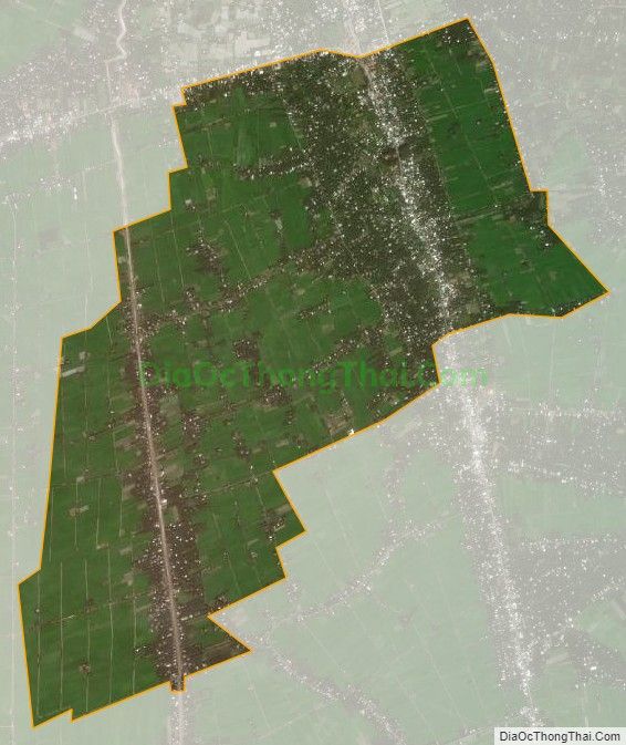 Bản đồ vệ tinh xã Trung Thành, huyện Vũng Liêm