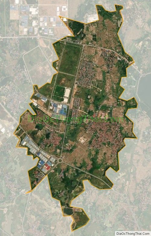 Bản đồ vệ tinh Thị trấn Bá Hiến, huyện Bình Xuyên