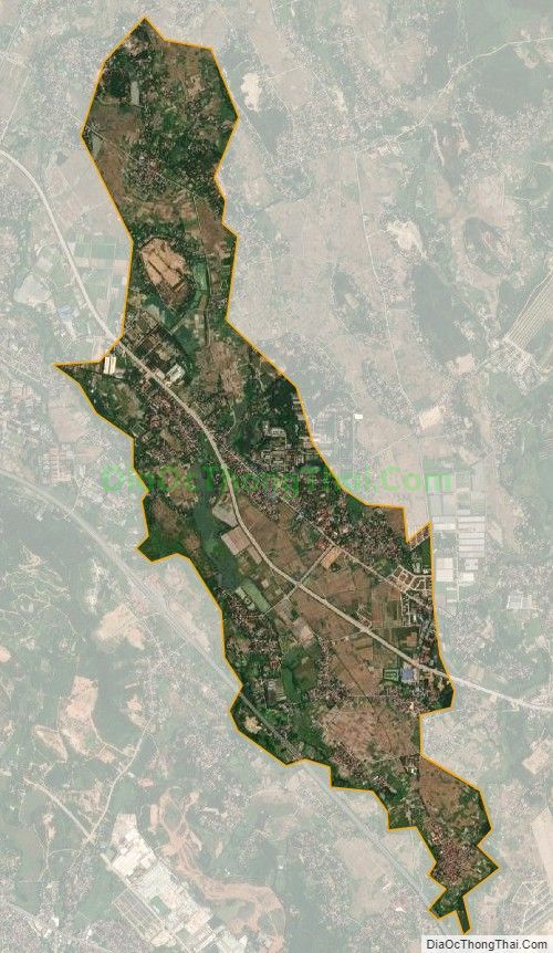 Bản đồ vệ tinh Thị trấn Gia Khánh, huyện Bình Xuyên
