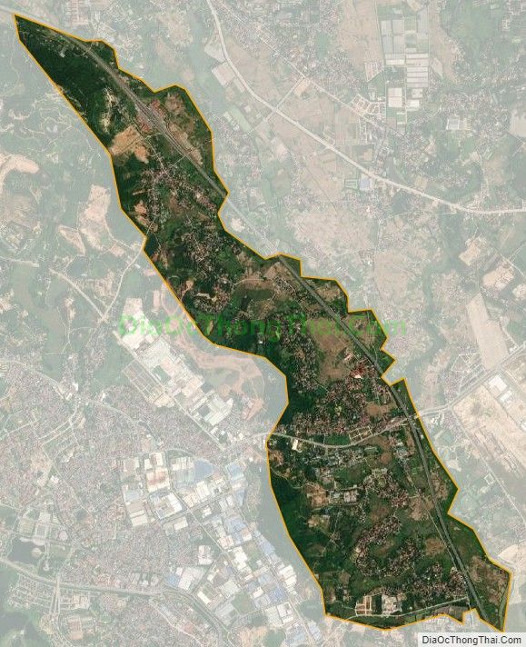 Bản đồ vệ tinh xã Hương Sơn, huyện Bình Xuyên