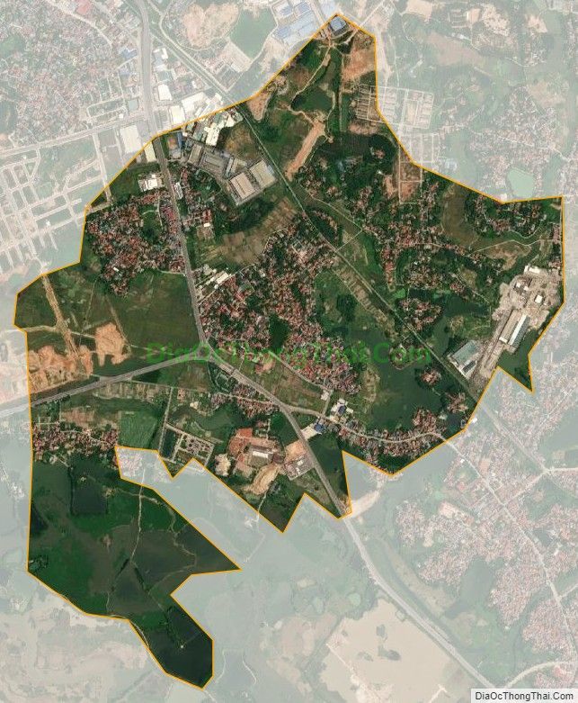 Bản đồ vệ tinh xã Quất Lưu, huyện Bình Xuyên