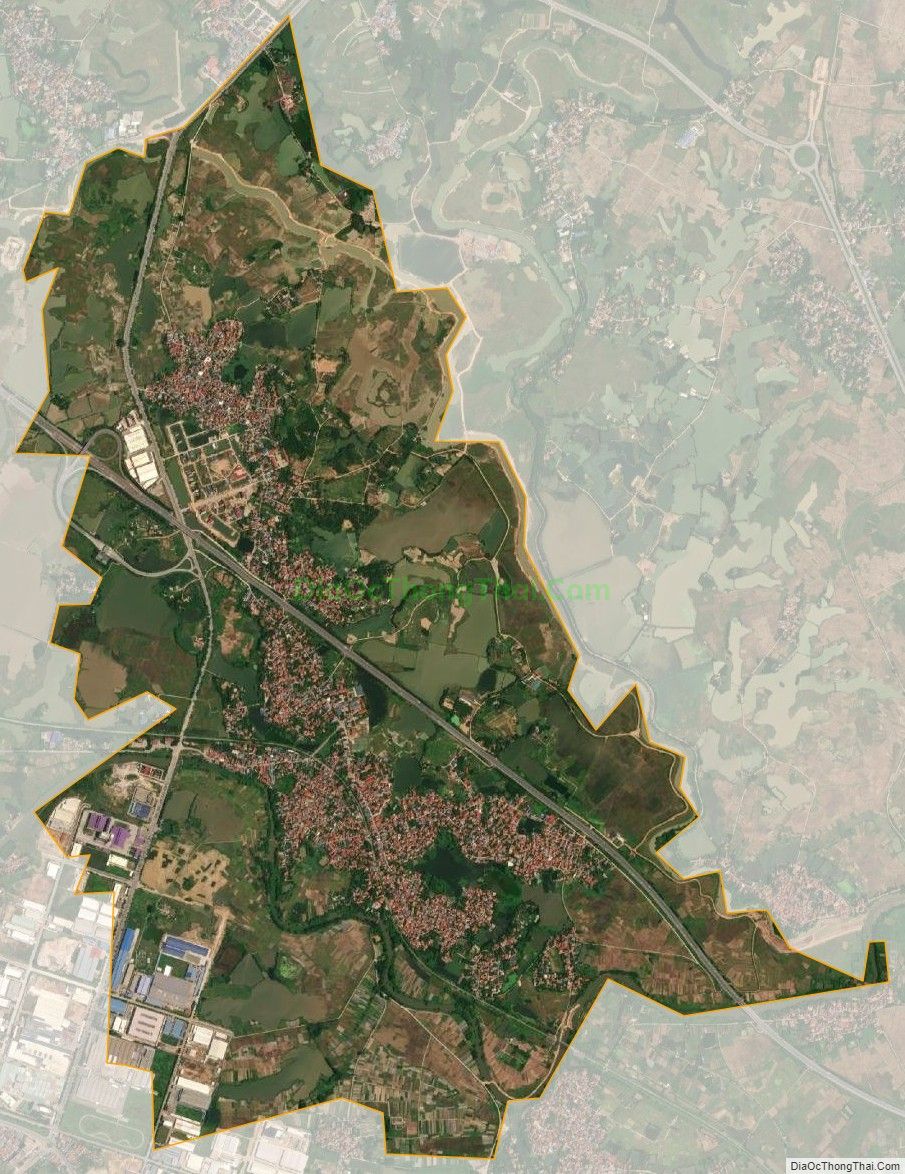 Bản đồ vệ tinh xã Sơn Lôi, huyện Bình Xuyên